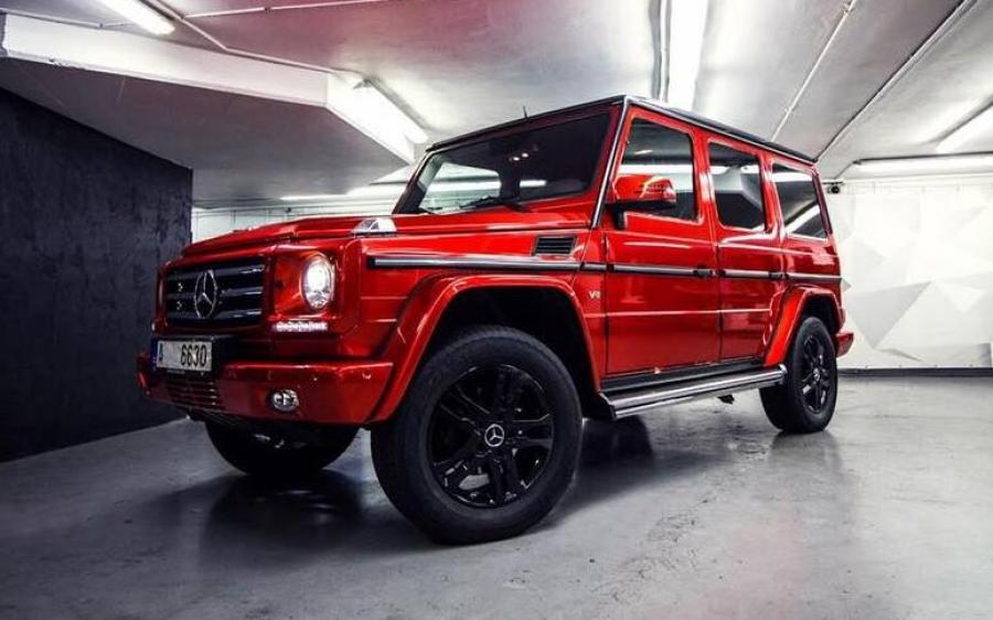 Mercedes Benz G550 Metallic Cherry Red by WrapStyle '2017